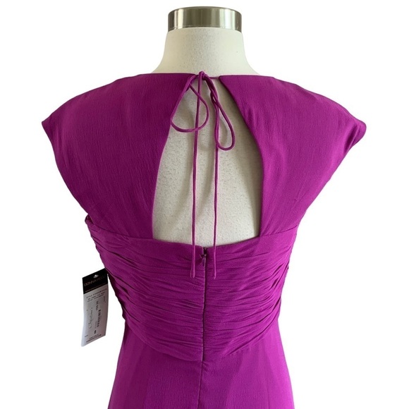 Donna Rico 100% Silk Lining Exposed Back High Waist Dress Size 8 - Picture 2 of 11